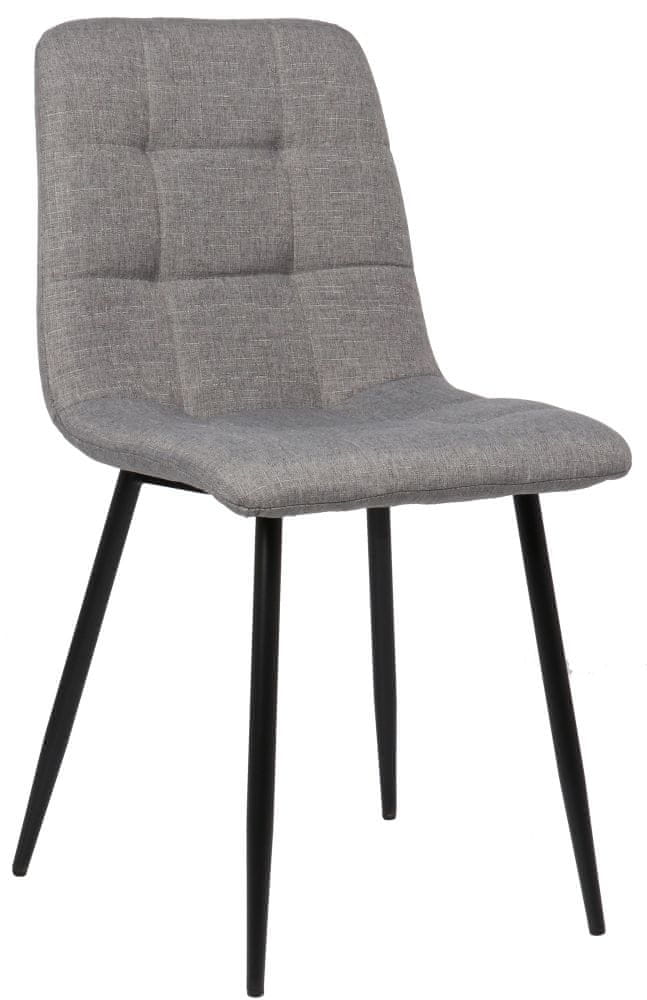 BHM Germany Jedálenská stolička Tilde, textil, šedá
